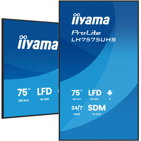 Фото - Інтерактивна панель IIYAMA LH7575UHS-B2AG