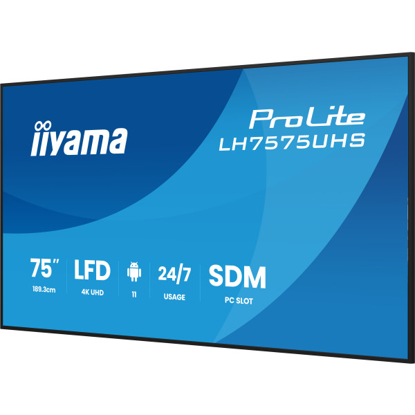 Фото - Інтерактивна панель IIYAMA LH7575UHS-B2AG