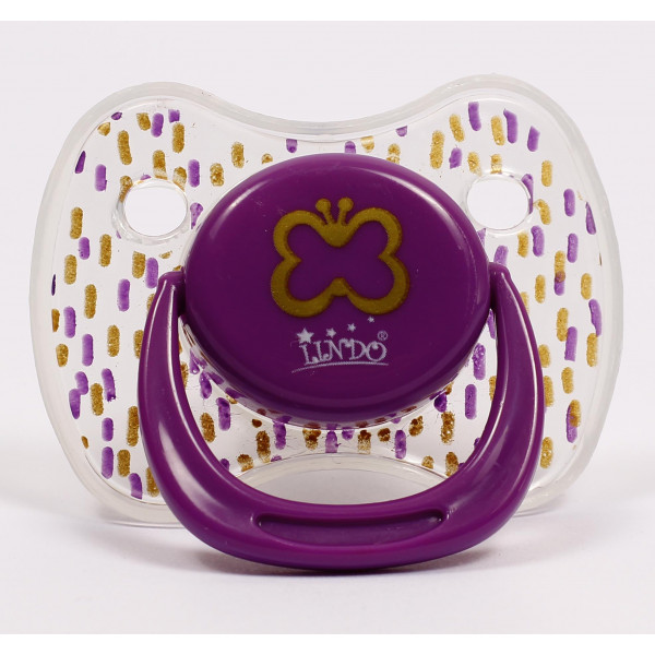 Фото - Кругла пустушка Lindo фіолетовий (Li401/0-6 ф)