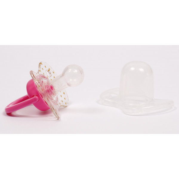 Фото - Ортодонтична пустушка Lindo рожевий (Lі401/6-12 р)