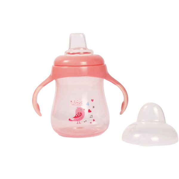 Фото - Поїльник-непроливайка дитячий Lindo 250 мл рожевий (LI 711 рож)
