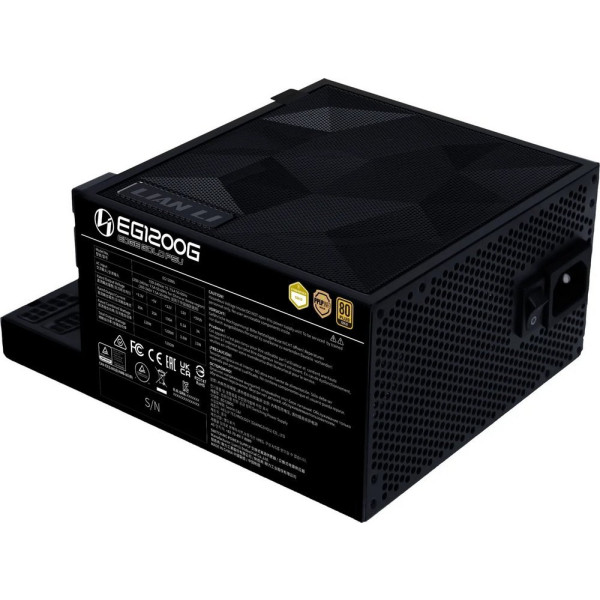 Фото - Блок живлення для ПК Lian Li EDGE GOLD 1200W Black with Hub, EU Cord (G9P.EG1200G.BH00.EU)