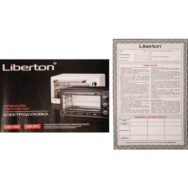 Фото - Піч електрична Liberton LEO-350 White