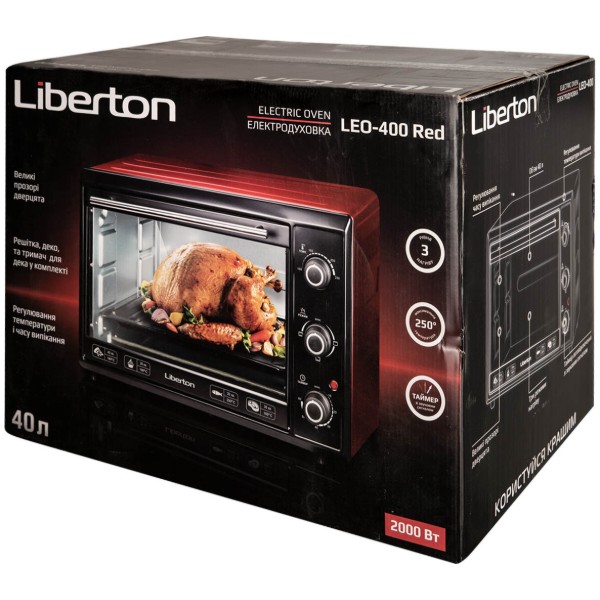 Фото - Піч електрична Liberton LEO-400 Black