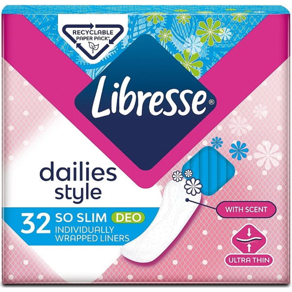 Фото - Прокладки щоденні Libresse Daily Fresh Normal Deo 32 (7322540465099)