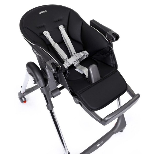 Фото - Стульчик для кормления трансформер Peg-Perego Prima Pappa Follow Me Hi-Tech LicoricE (черный ХайТек)