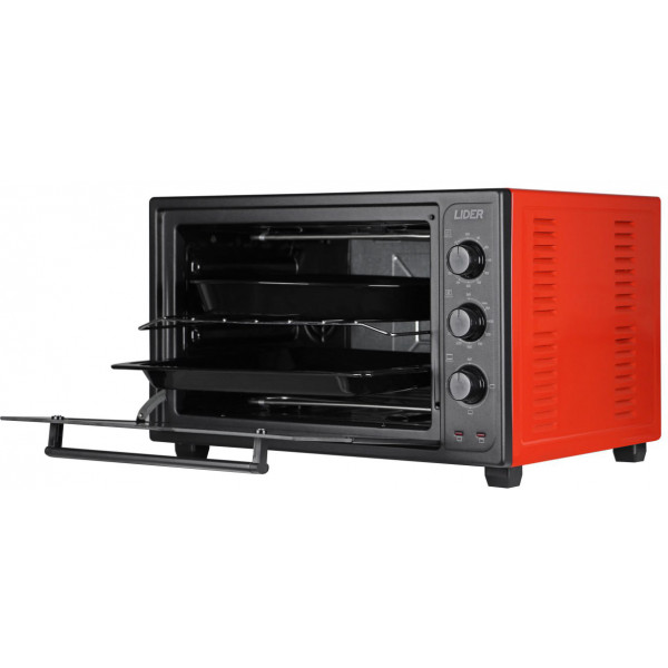 Фото - Піч електрична Lider 3623 ECO Black-Red