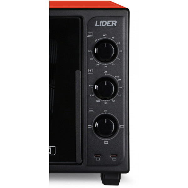 Фото - Піч електрична Lider 3623 ECO Black-Red
