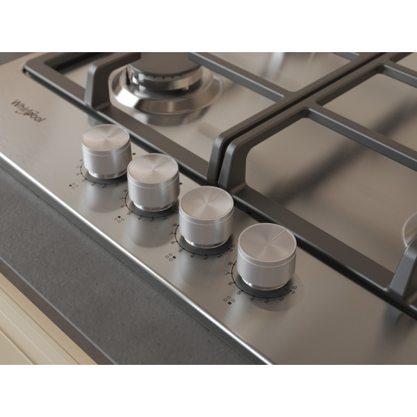 Фото - Варильна поверхня газова Whirlpool TKRL661IXEU