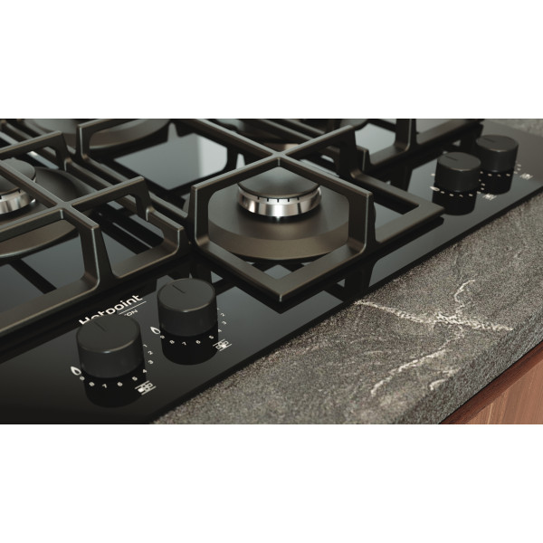 Фото - Варильна поверхня газова Hotpoint-Ariston HAGS61F/BK1