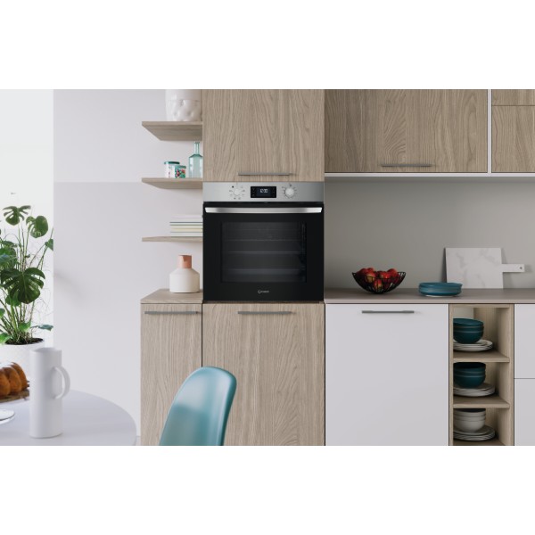 Фото - Духова шафа + варильна поверхня газова Indesit IO255HUX + THP641IX/I