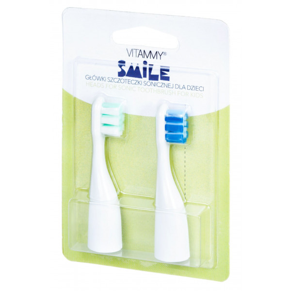 Фото - Насадка для зубної щітки Vitammy SMILE небесно-зелений 2 шт. (TH1804 light-green)