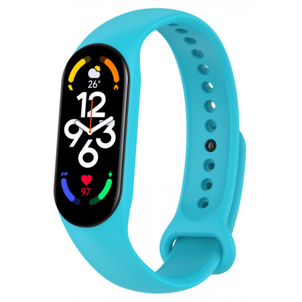 Фото - Ремінець для фітнес-браслету BeCover for Xiaomi Mi Smart Band 7 Light Blue (707488)