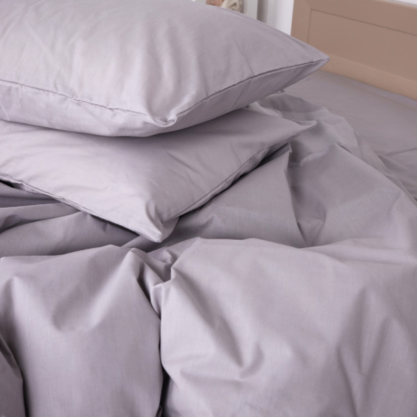 Фото - Комплект постільної білизни MirSon Бязь 16-5703 Light Gray 2х160х220 см (2200001709591)