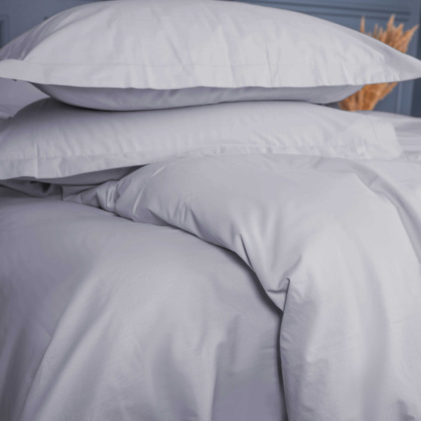 Фото - Комплект постільної білизни MirSon Poplin Line 054 Light Gray 2 x 143 x 210 см (2200006278818)