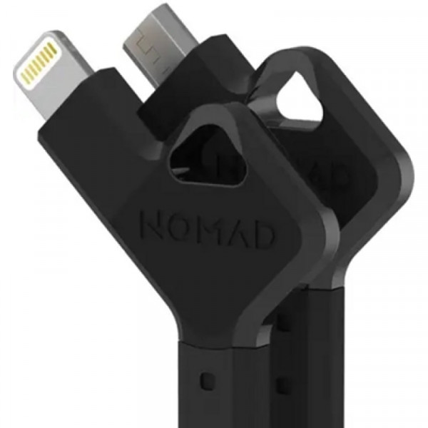 Фото - Кабель синхронізації даних Nomad Key Apple Lightning Black (KEY-LIGHTNING)