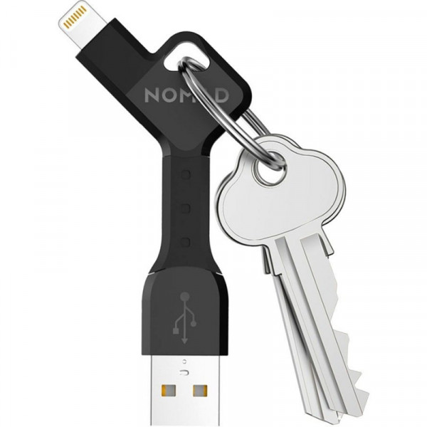 Фото - Кабель синхронізації даних Nomad Key Apple Lightning Black (KEY-LIGHTNING)