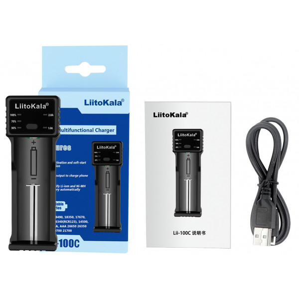 Фото - З/пристрій для акумуляторів AA/AAA LiitoKala Lii-100C