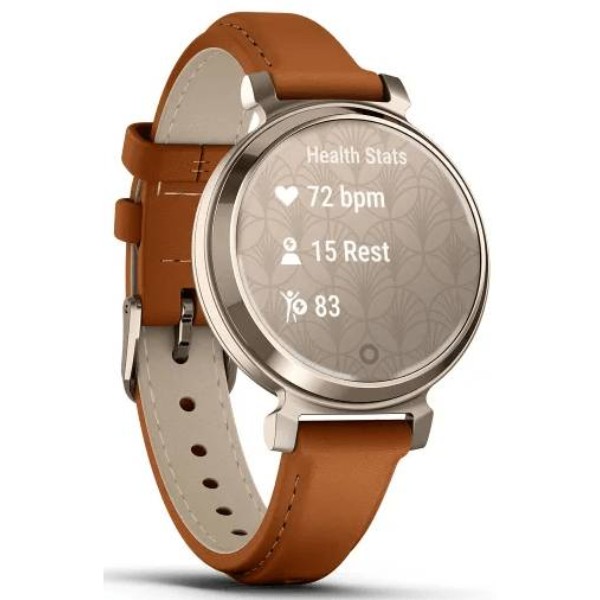 Фото - Смарт-часы Garmin Lily 2 Classic, Cream Gold/Tan (010-02839-02)