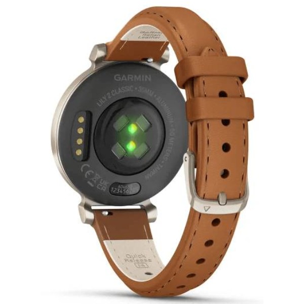 Фото - Смарт-часы Garmin Lily 2 Classic, Cream Gold/Tan (010-02839-02)