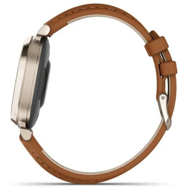 Фото - Смарт-часы Garmin Lily 2 Classic, Cream Gold/Tan (010-02839-02)