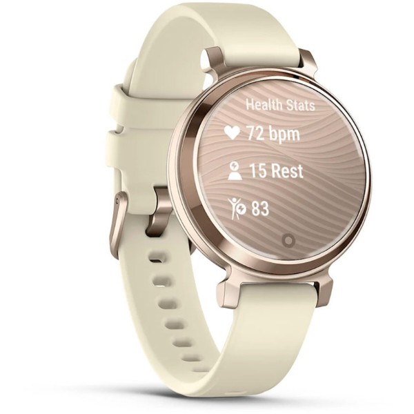 Фото - Смарт-годинник Garmin Lily 2, EURC, Cream Gold/Coconut, Silicone (010-02839-70)