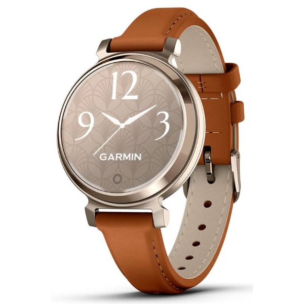 Фото - Смарт-часы Garmin Lily 2 Classic, Cream Gold/Tan (010-02839-02)