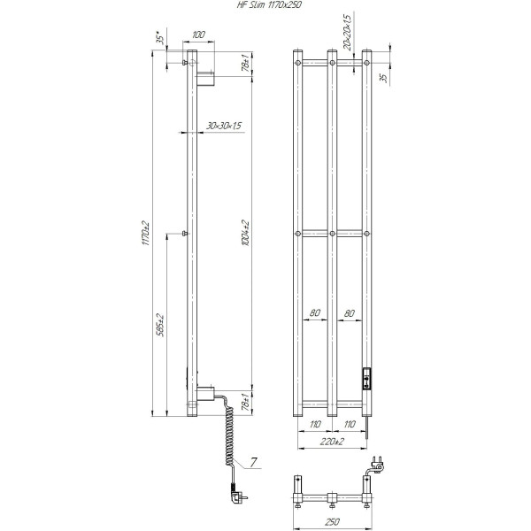 Фото - Рушникосушарка Hygge Family Slim (3.164.045798.WM)