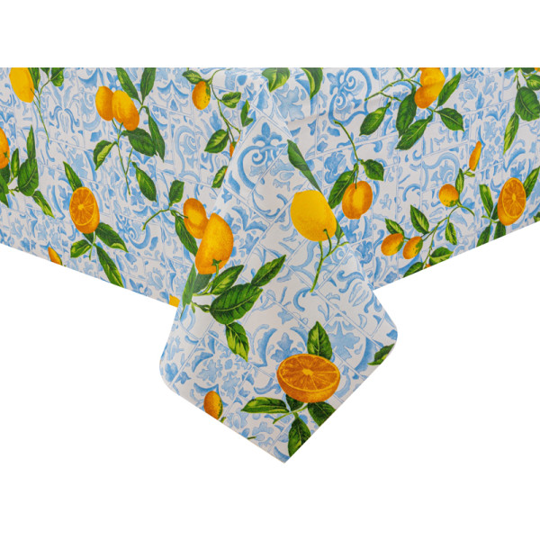 Фото - Скатертина квадратна Lefard Limones ceramica cielo 140х140 см (715-289)
