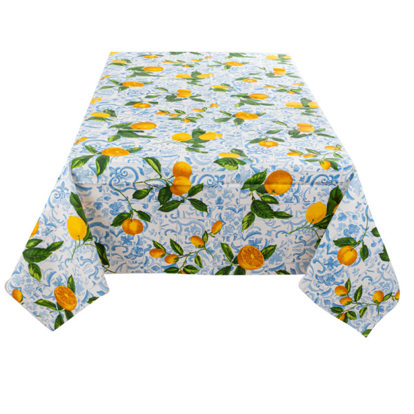Фото - Скатертина прямокутна Lefard Limones ceramica cielo 140х240 см (715-291)