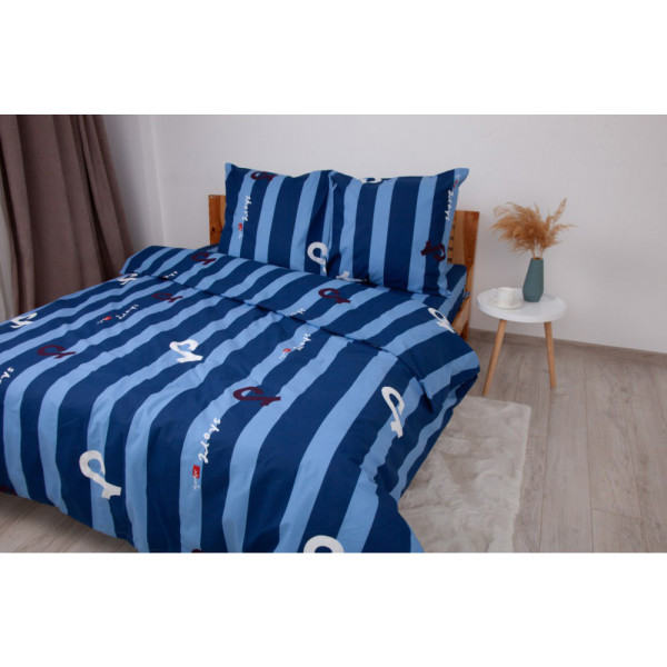 Фото - Комплект постільної білизни ТЕП Soft dreams Line Blue (2-03858_26457)