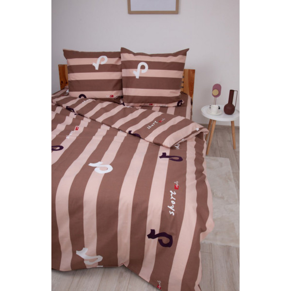 Фото - Комплект постільної білизни ТЕП Soft dreams Line Brown (2-03858_26453)