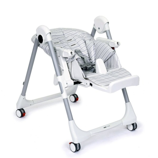 Фото - Стульчик для кормления трансформер Peg-Perego Prima Pappa Follow Me Linear Grey Серый в полоску