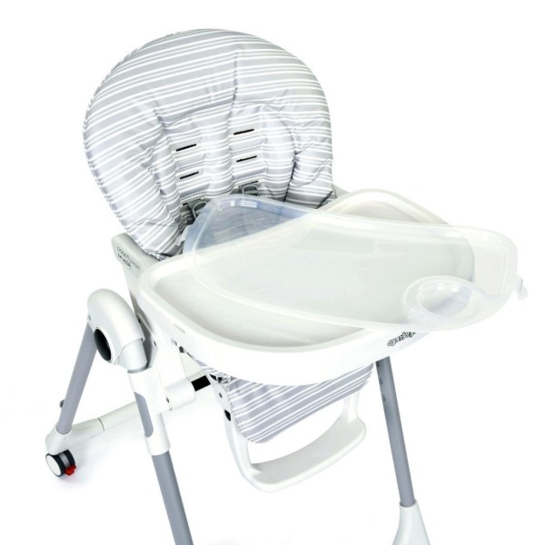 Фото - Стульчик для кормления трансформер Peg-Perego Prima Pappa Follow Me Linear Grey Серый в полоску