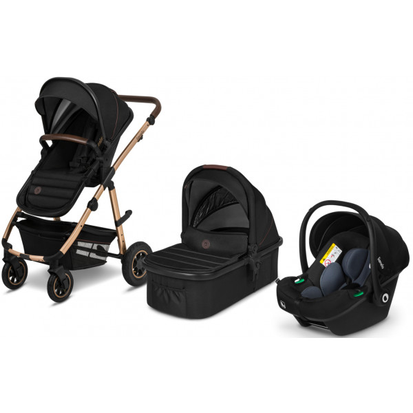 Фото - Коляска універсальна 3 в 1 Lionelo AMBER Black Onyx