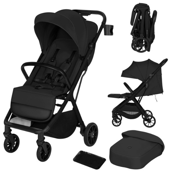 Фото - Коляска прогулянкова Lionelo Cloe Plus Black Onyx