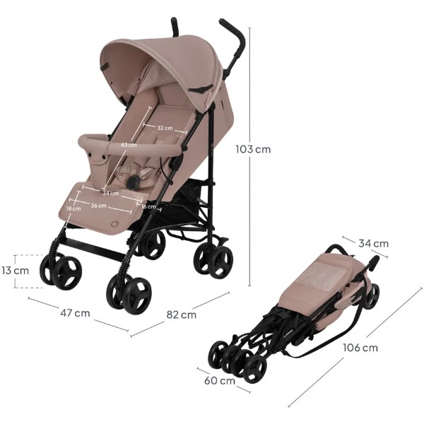 Фото - Коляска прогулочная Lionelo ELIA GREEN GRAPHITE