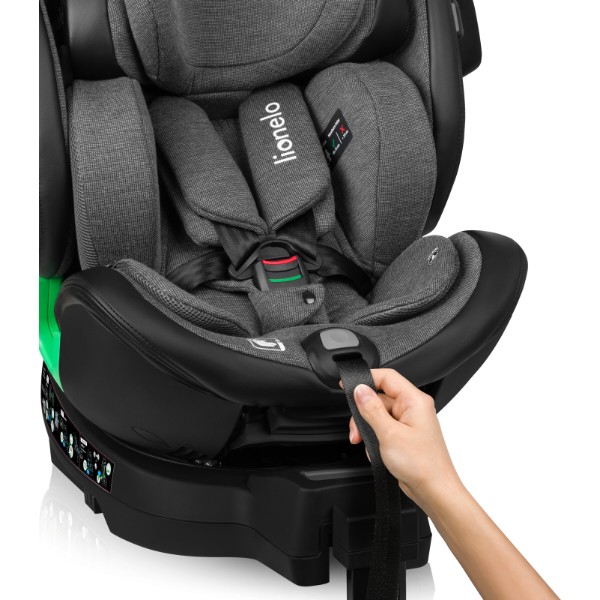Фото - Автокрісло Lionelo HARMONY I-SIZE GREY GRAPHITE LEATHER