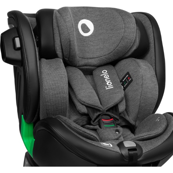 Фото - Автокрісло Lionelo HARMONY I-SIZE GREY GRAPHITE LEATHER
