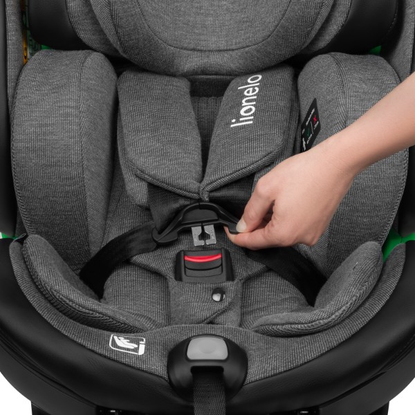 Фото - Автокрісло Lionelo HARMONY I-SIZE GREY GRAPHITE LEATHER