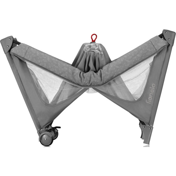 Фото - Манеж-ліжко Lionelo Jasmin Easy Fold Grey Stone
