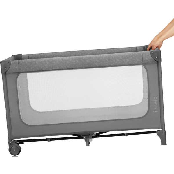 Фото - Манеж-ліжко Lionelo Jasmin Easy Fold Grey Stone