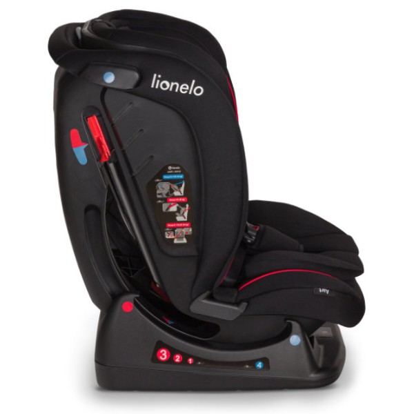 Фото - Автокресло Lionelo Aart Black Carbon Red