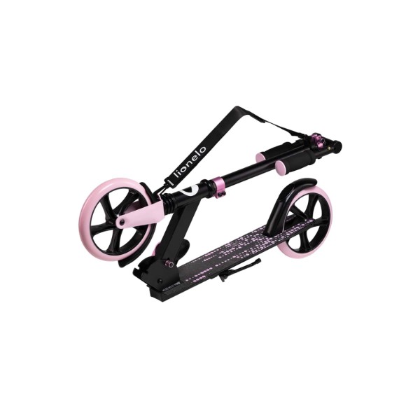 Фото - Двухколёсный самокат Lionelo LUCA BLACK CARBON PINK