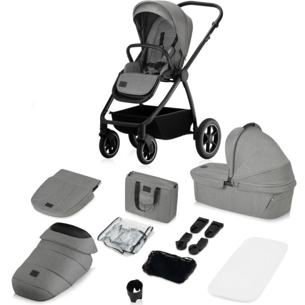 Фото - Коляска універсальна 2 в 1 Lionelo Meril Grey Stone