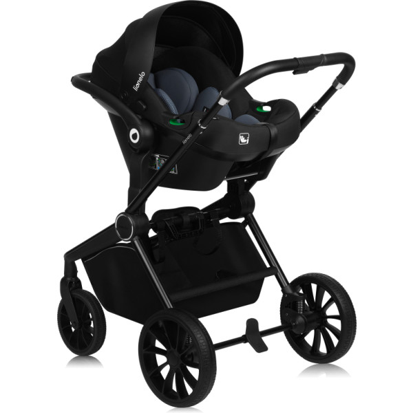 Фото - Коляска універсальна 3 в 1 Lionelo Mika Plus Black Onyx