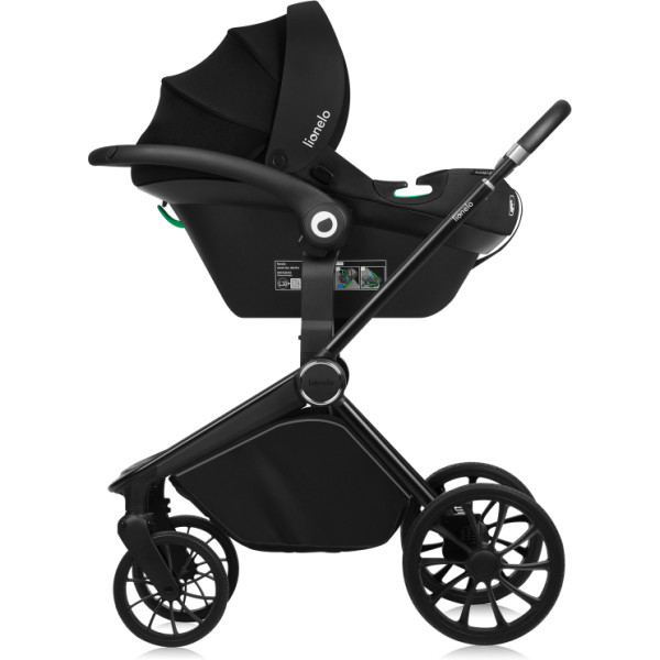 Фото - Коляска універсальна 3 в 1 Lionelo Mika Plus Black Onyx