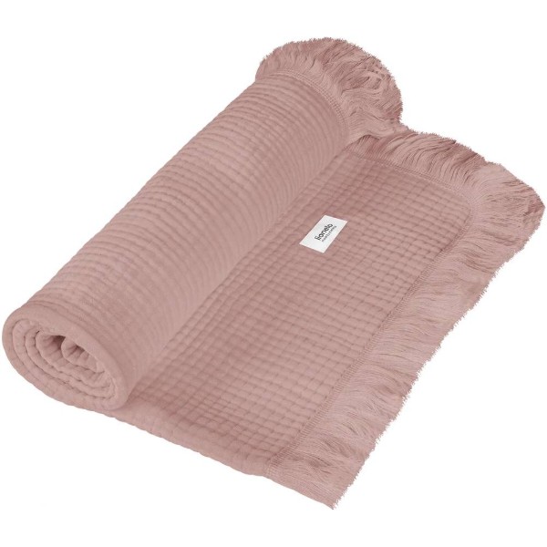 Фото - Ковдра дитяча всесезонна Lionelo Muslin Blanket Dusty Pink
