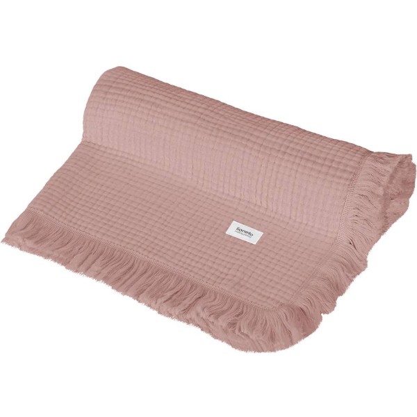 Фото - Ковдра дитяча всесезонна Lionelo Muslin Blanket Dusty Pink