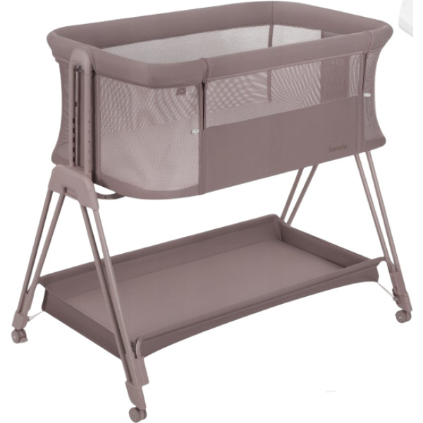 Фото - Ліжечко дитяче прямокутне Lionelo LUNA BEIGE TAUPE